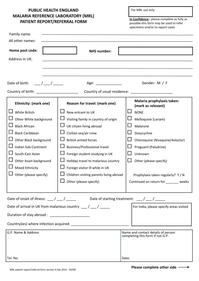 FREE 16 Patient Report Form Samples PDF MS Word Google Docs