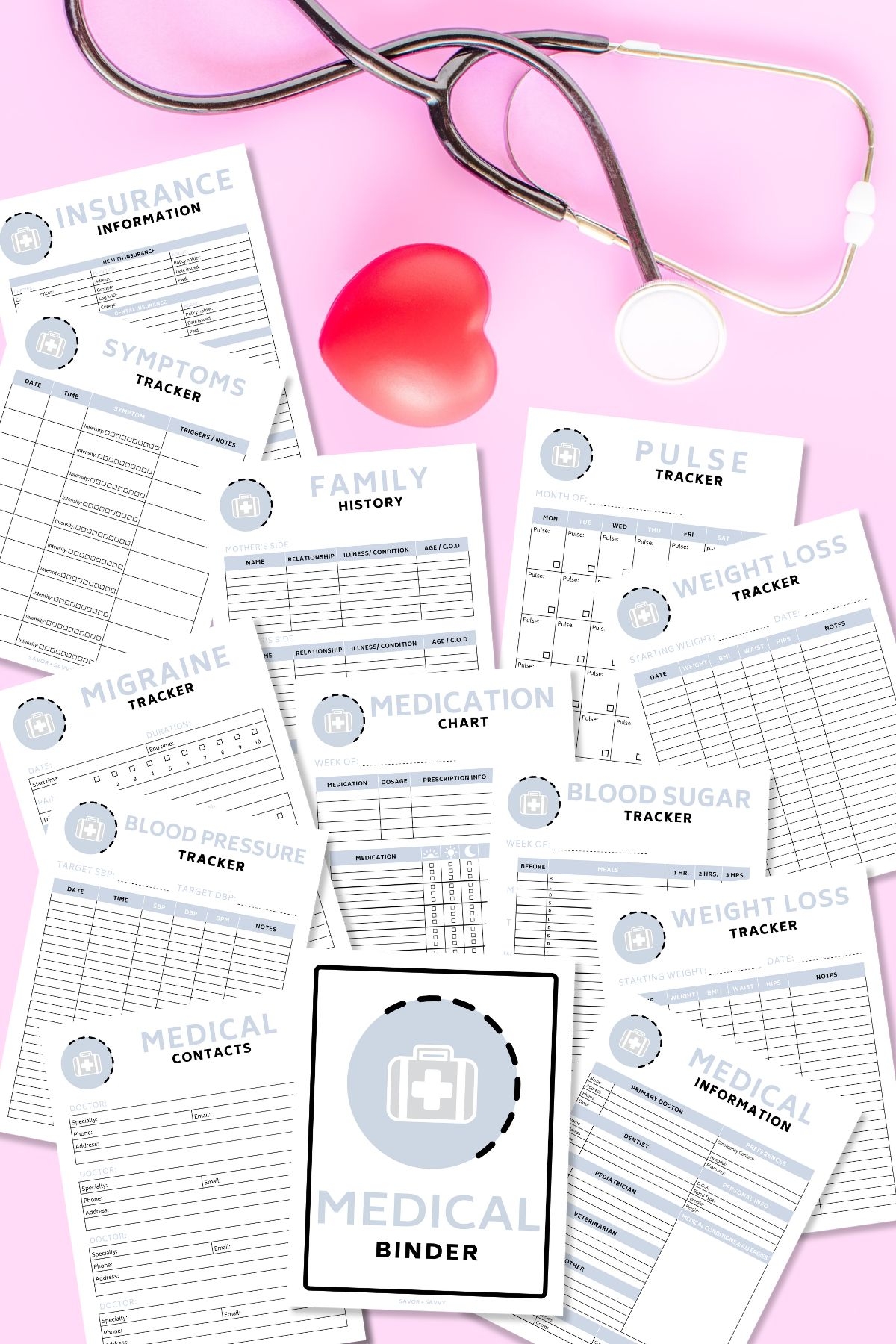 Family Medical Free Printable Medical Binder Forms
