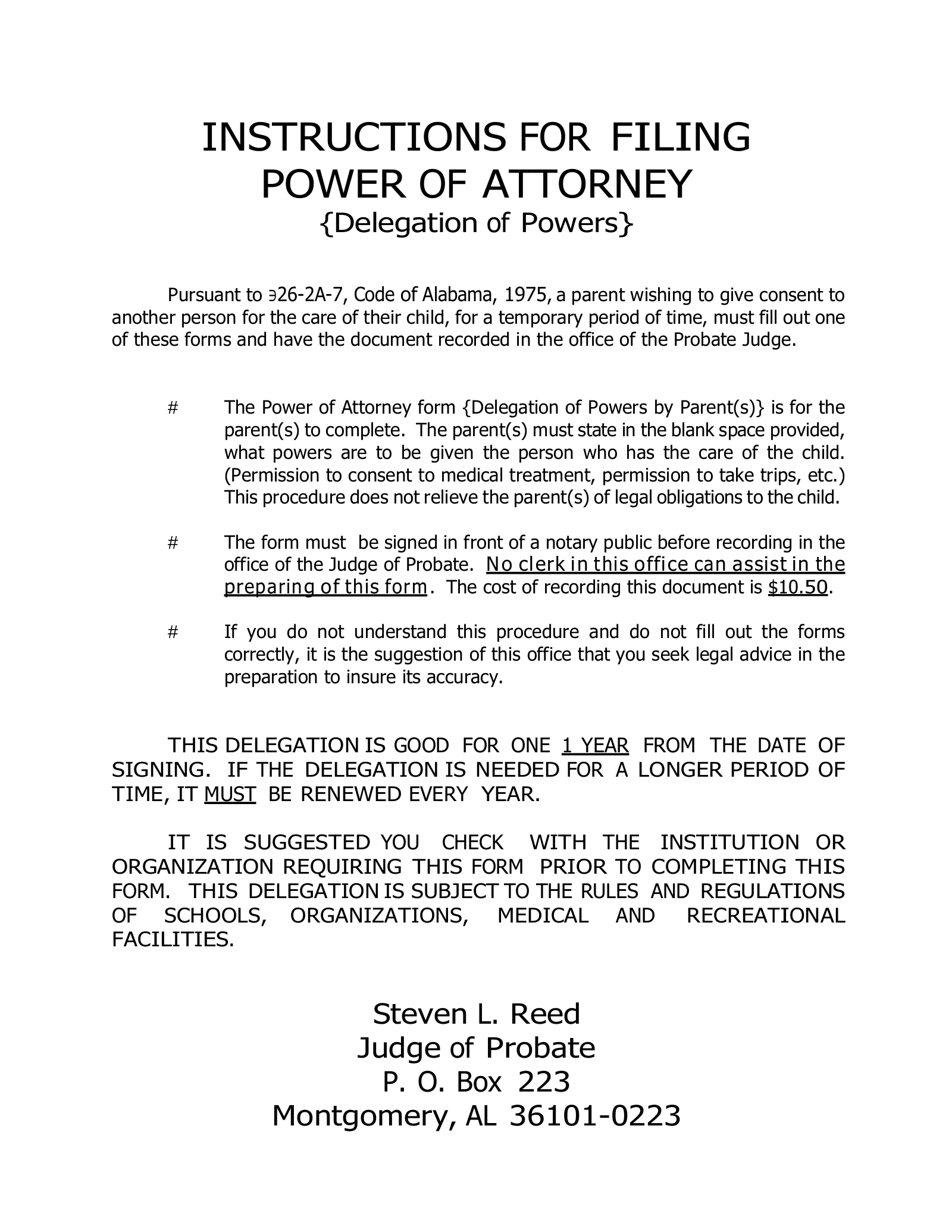 Free Printable Alabama Child Custody Forms