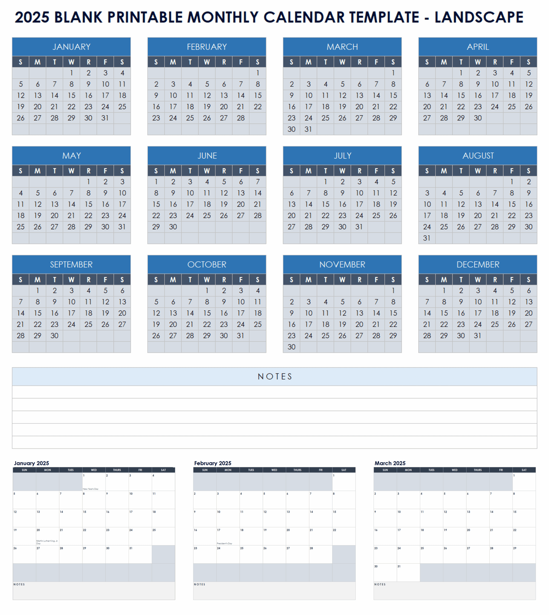 Forms Printable 2025 Monthly Calendar Free