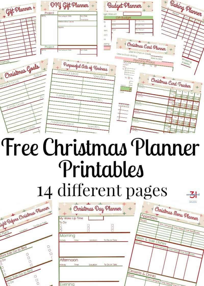 Free Printable Christmas Planner Forms