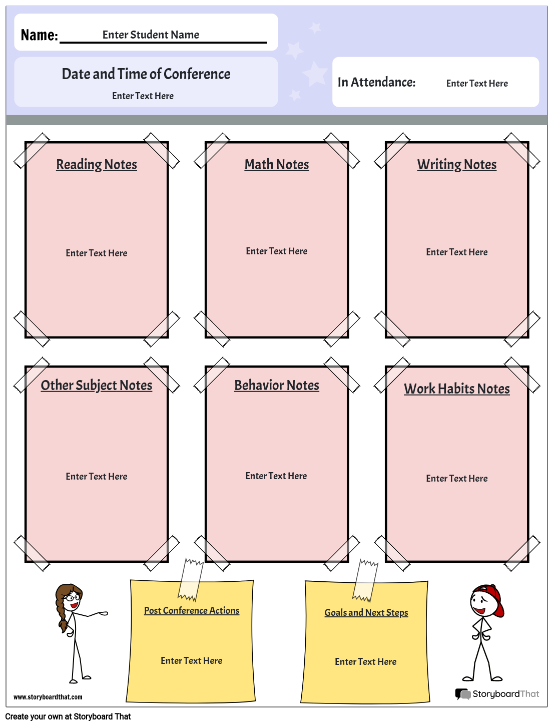 Free Printable Forms For Parent Teacher Conference For Preschool