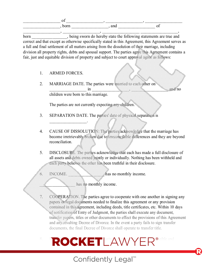 Free Printable California Legal Separation Forms