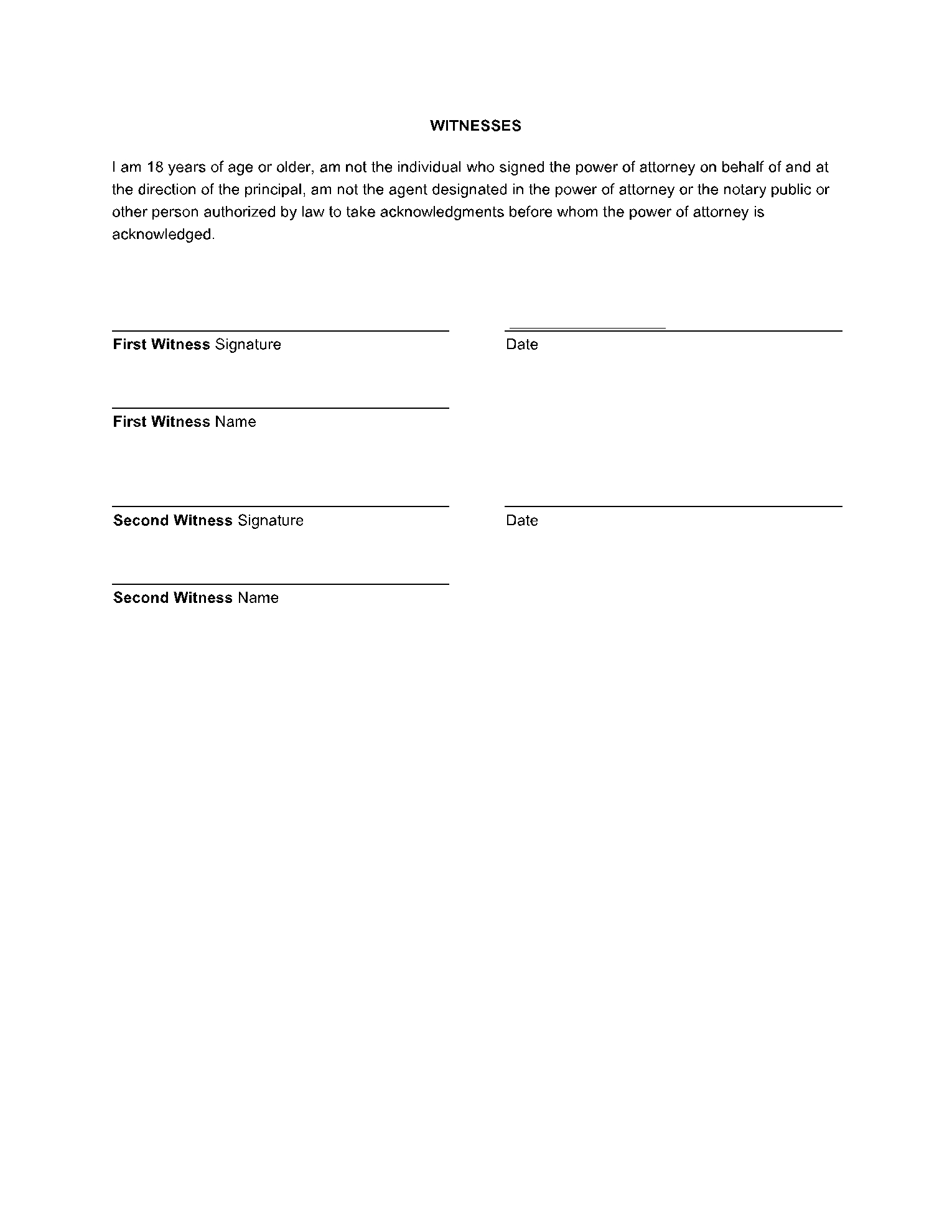 Free Florida Power Of Attorney Forms PDF CocoSign