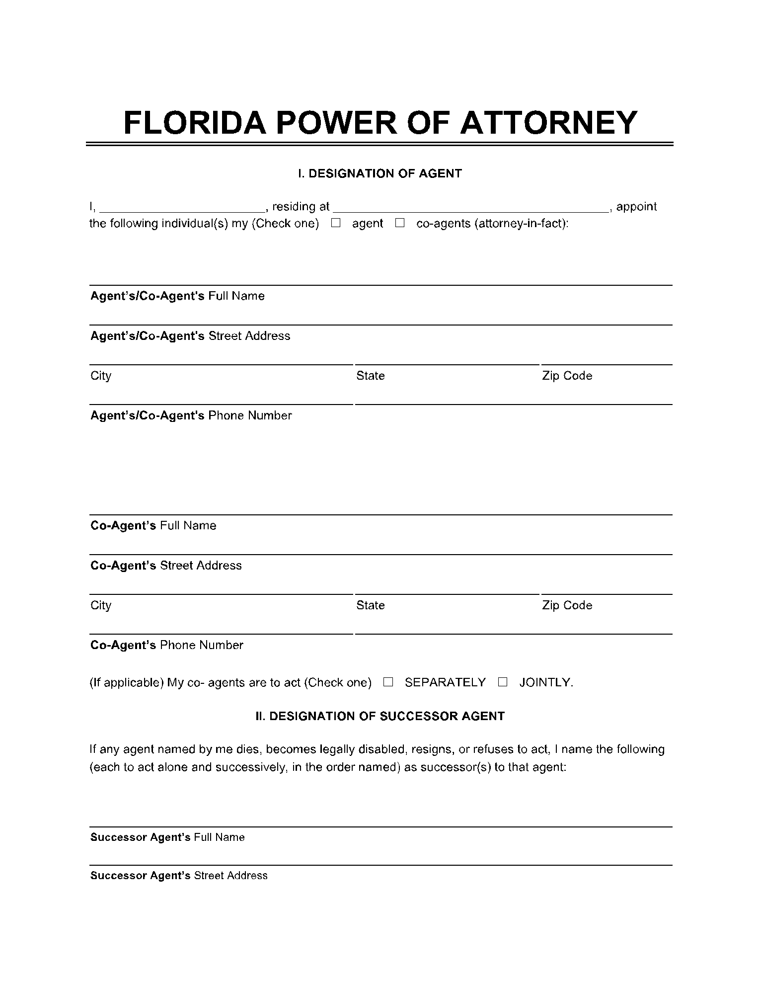 Free Printable Special Power Of Attorney Forms