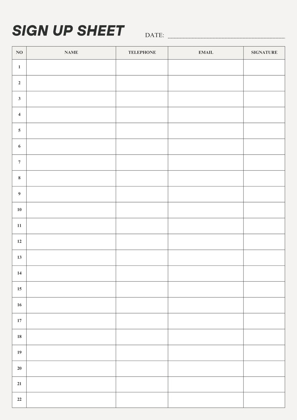 Free Customize Fill In Printable Form