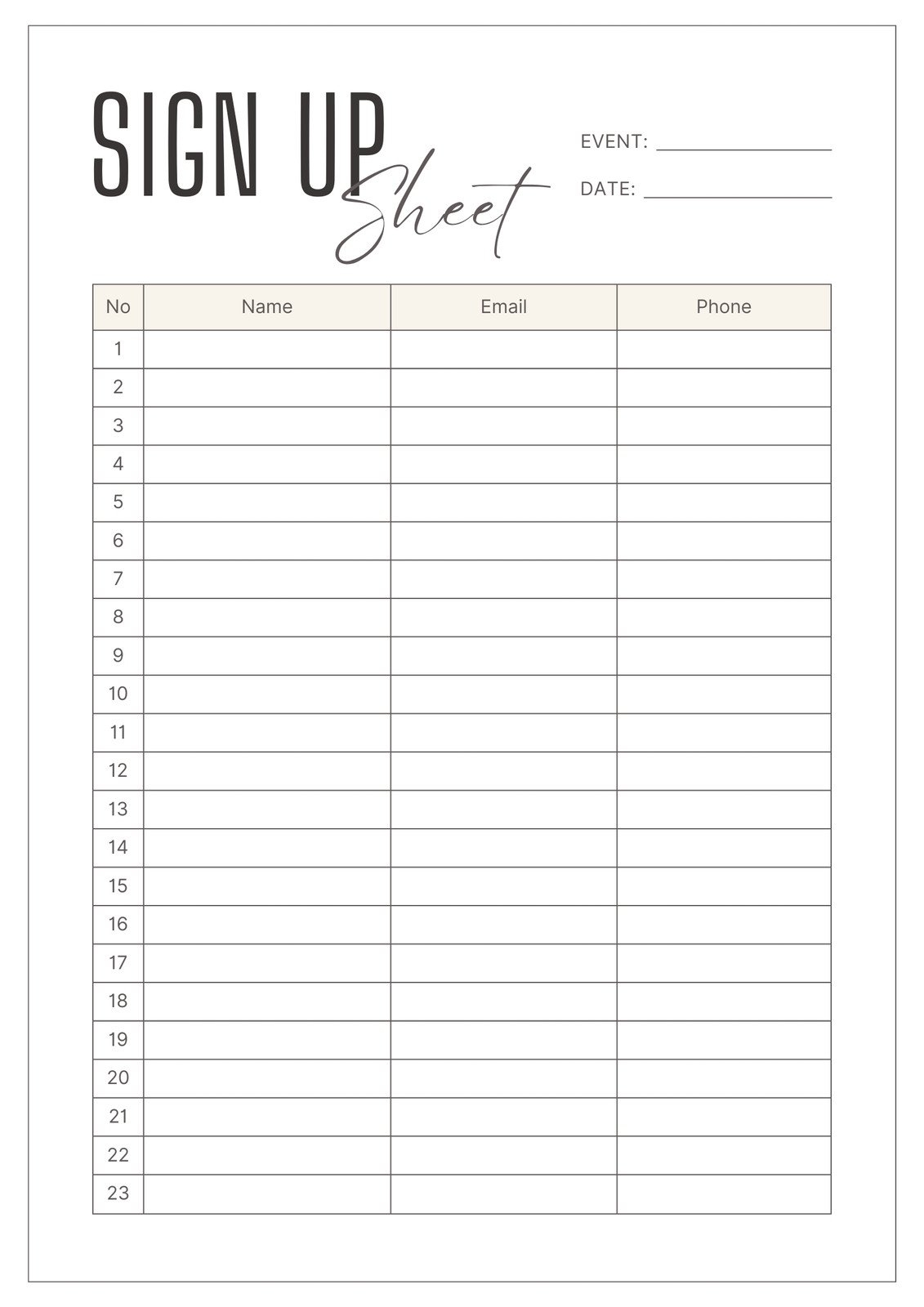 Free Printable Order Form Maker