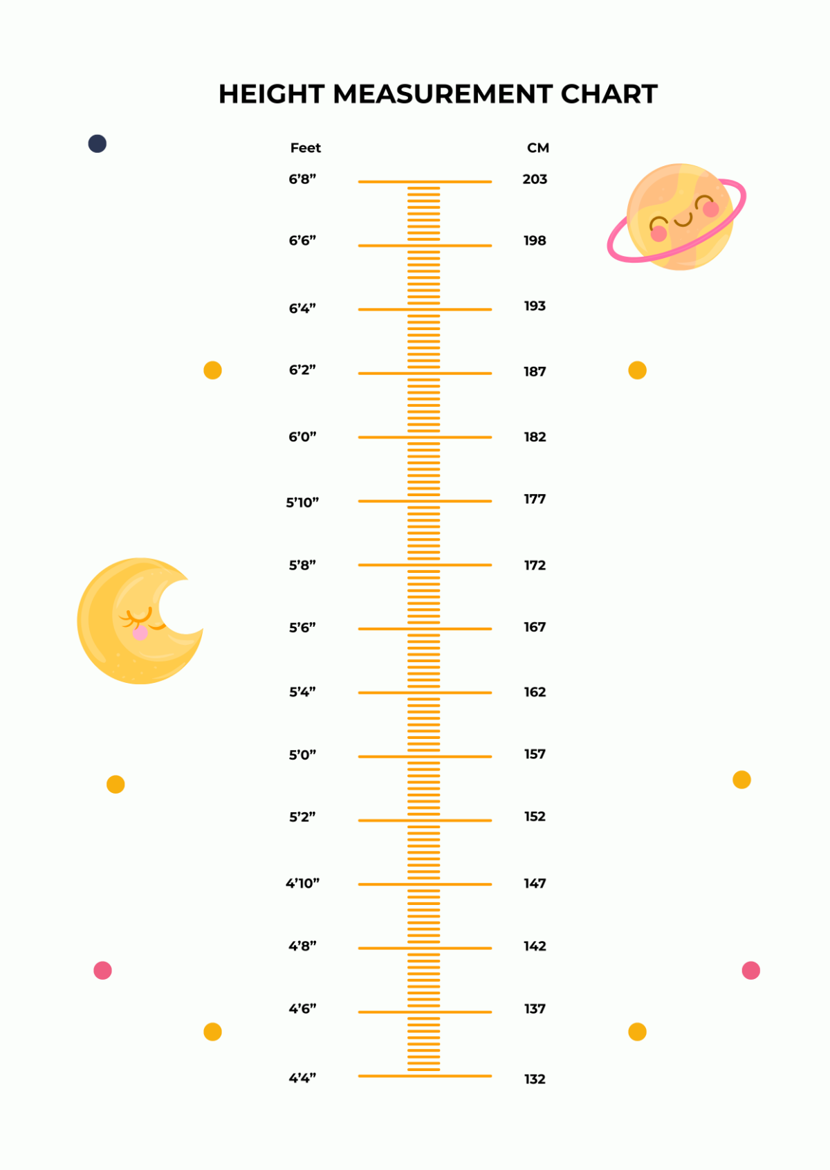 Free Printable Childs Measurement Form