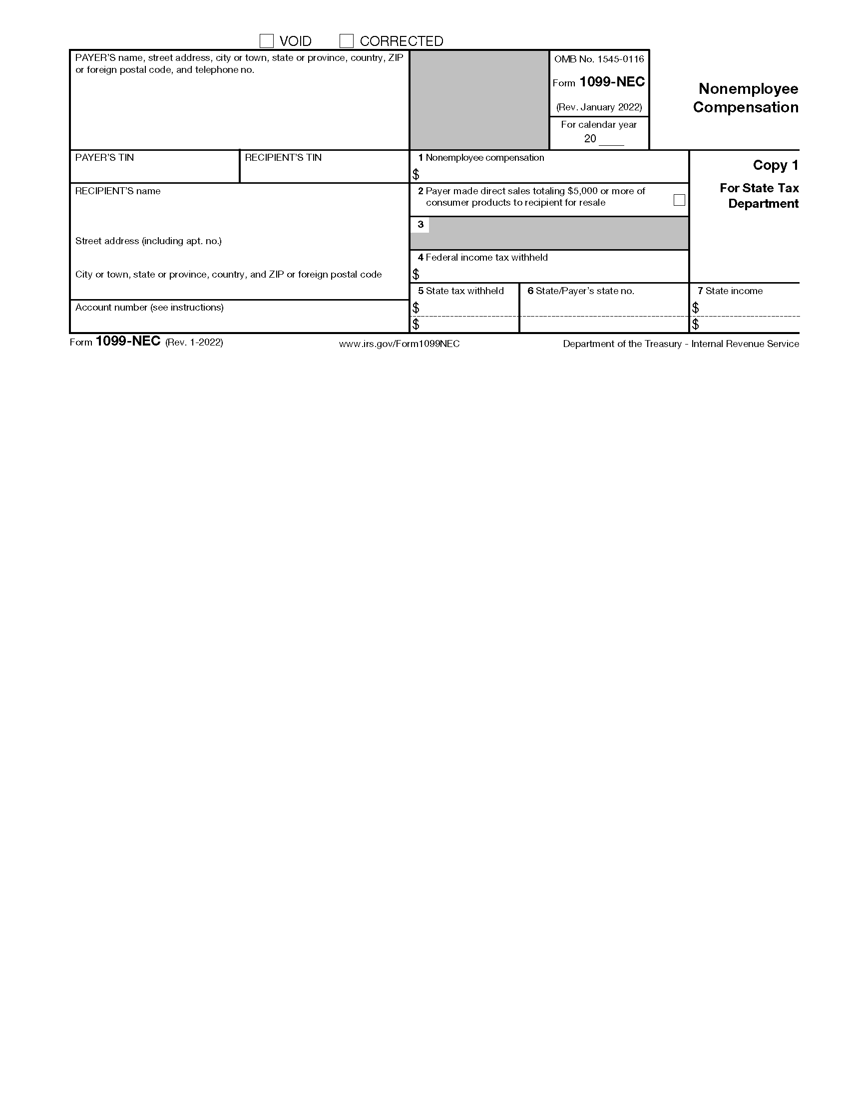Free Tax Forms Printable