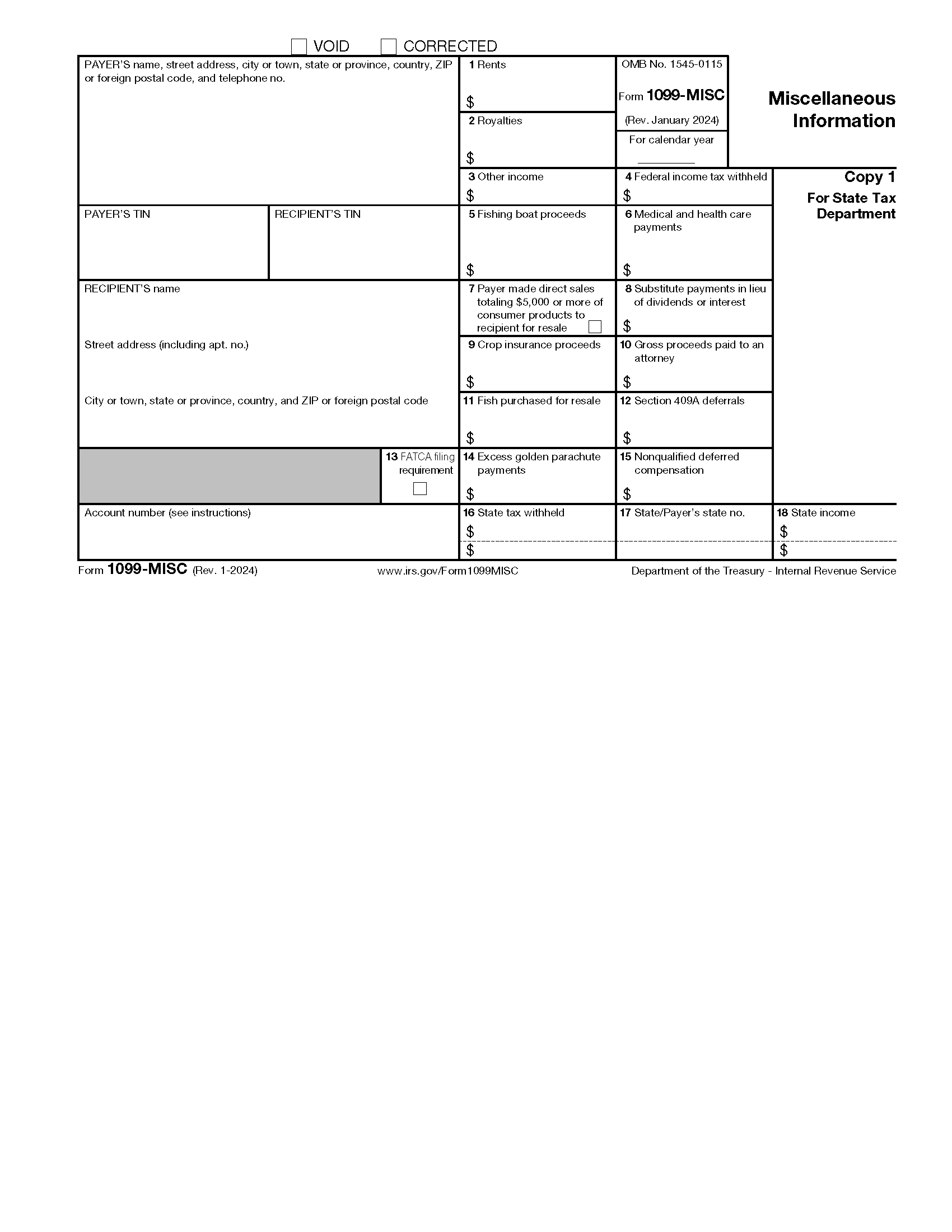 Free Printable Tax Forms 2025