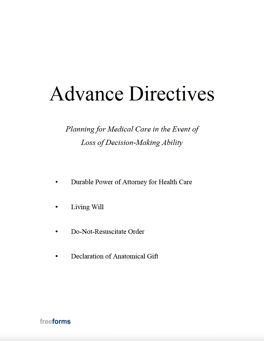 Free Michigan Advance Directive Form Medical POA U0026 Living Will PDF Word