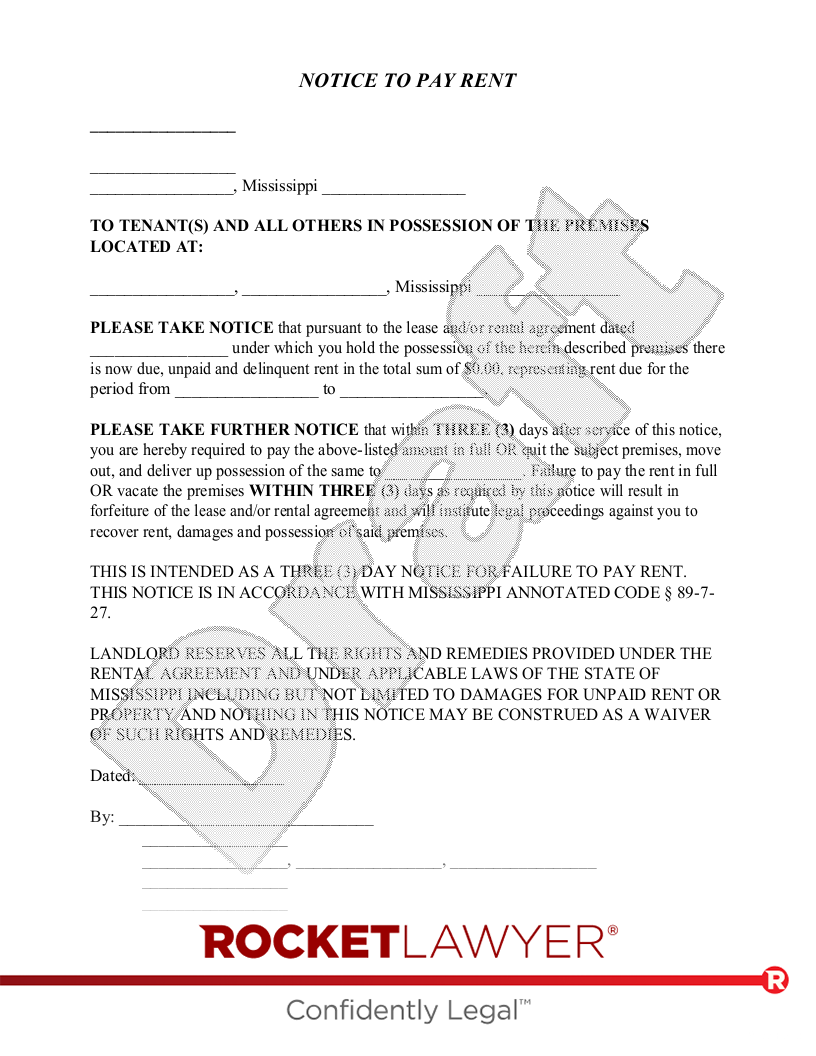 Free Printable No-Fault Divorce Forms Mississippi