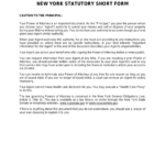 Free New York Power Of Attorney Forms 10 Types PDF Word EForms