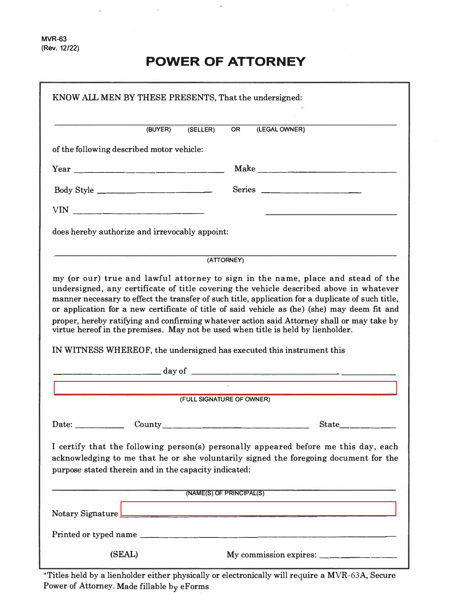 Free North Carolina Power Of Attorney Forms 10 Types PDF 