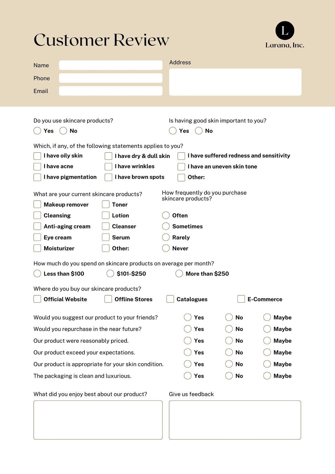 Free Printable Custom Form Builder