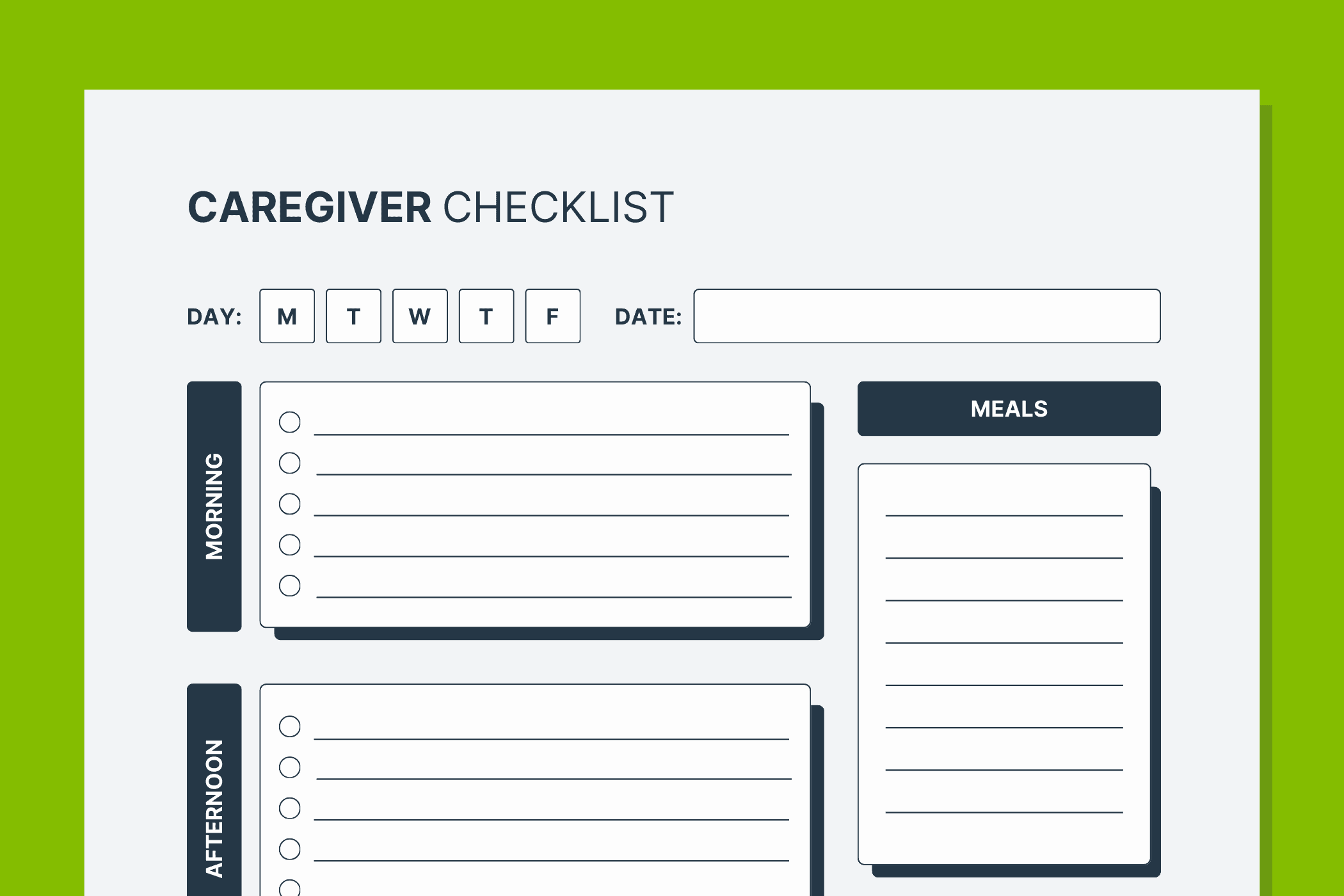 Free Printable Caregiver Orientation Forms