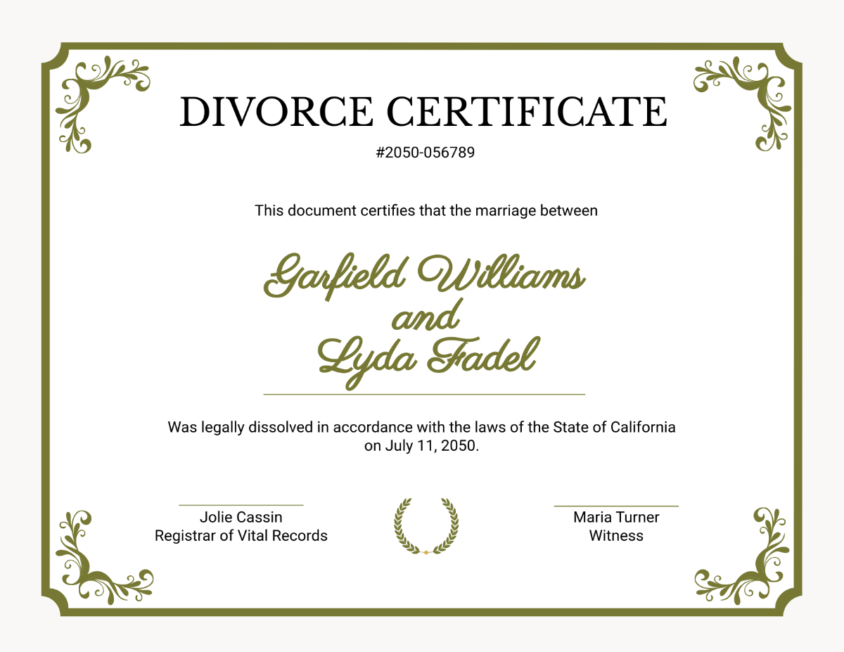 Fillable Printable Free Divorce Agreement Form