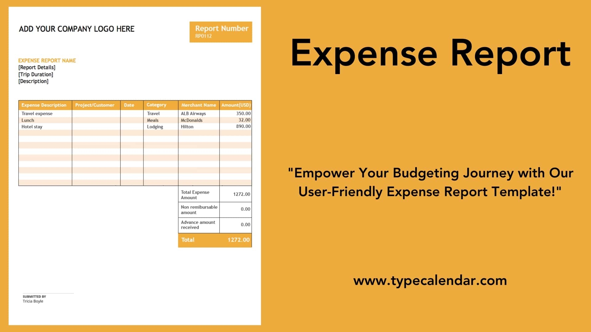 Free Printable Expense Forms