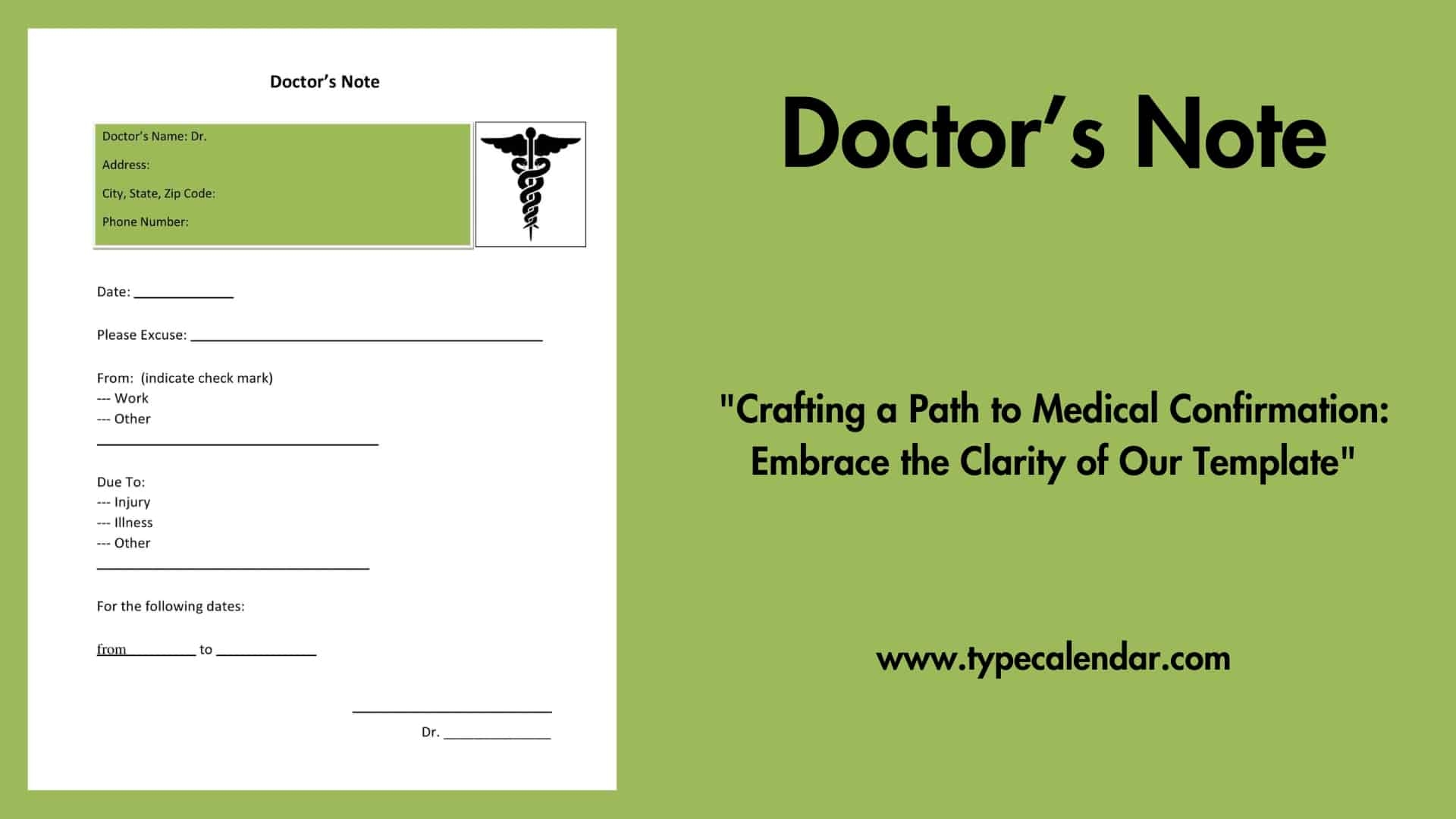 Free Printable Doctor Excuse Forms For Work