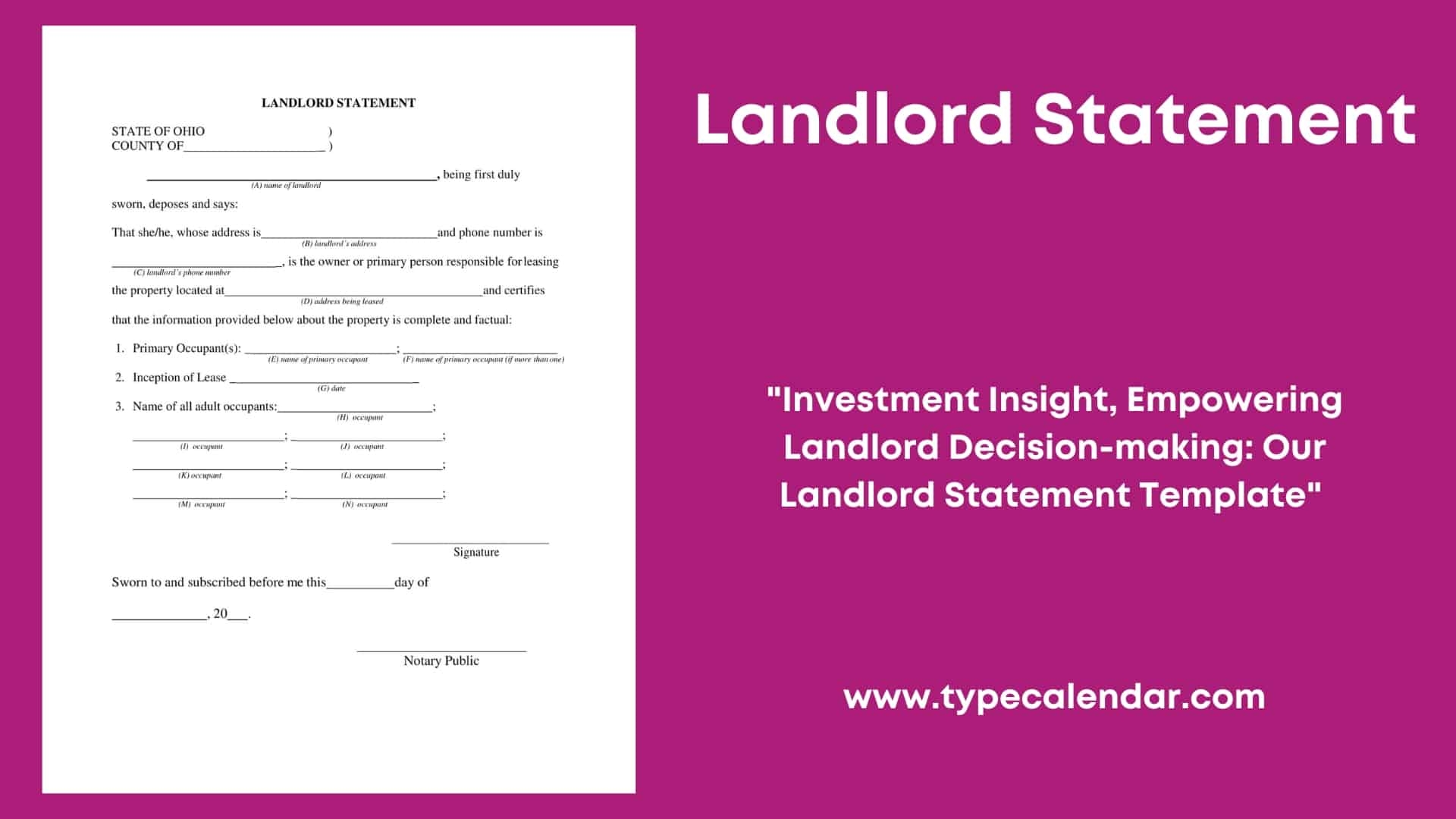 Landlord Accounting Free Forms Printables