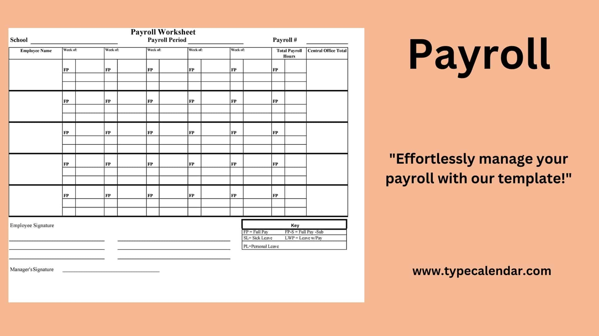 Free Printable Payroll Form