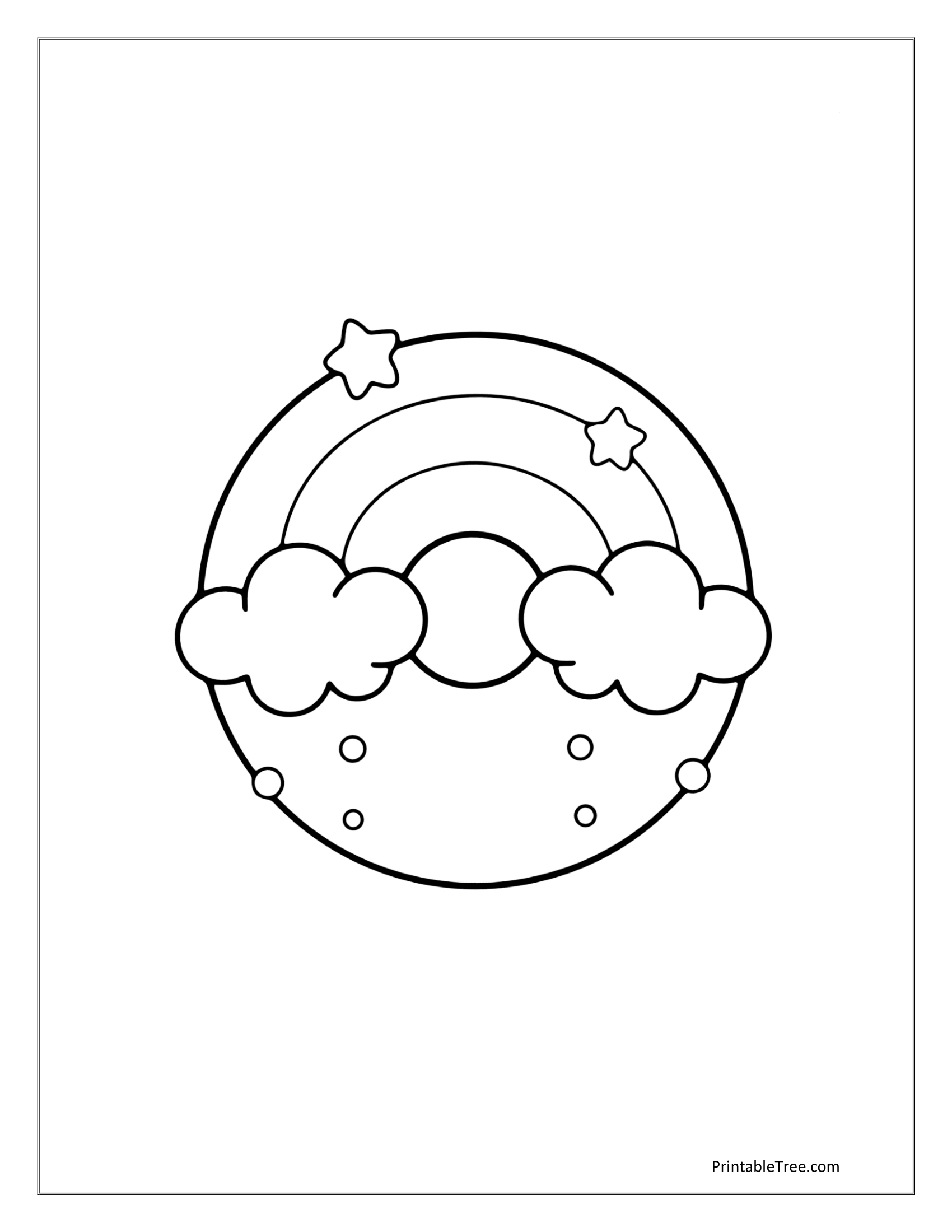 Free Printable Rainbow Coloring Pages PDF For Kids U0026 Adults