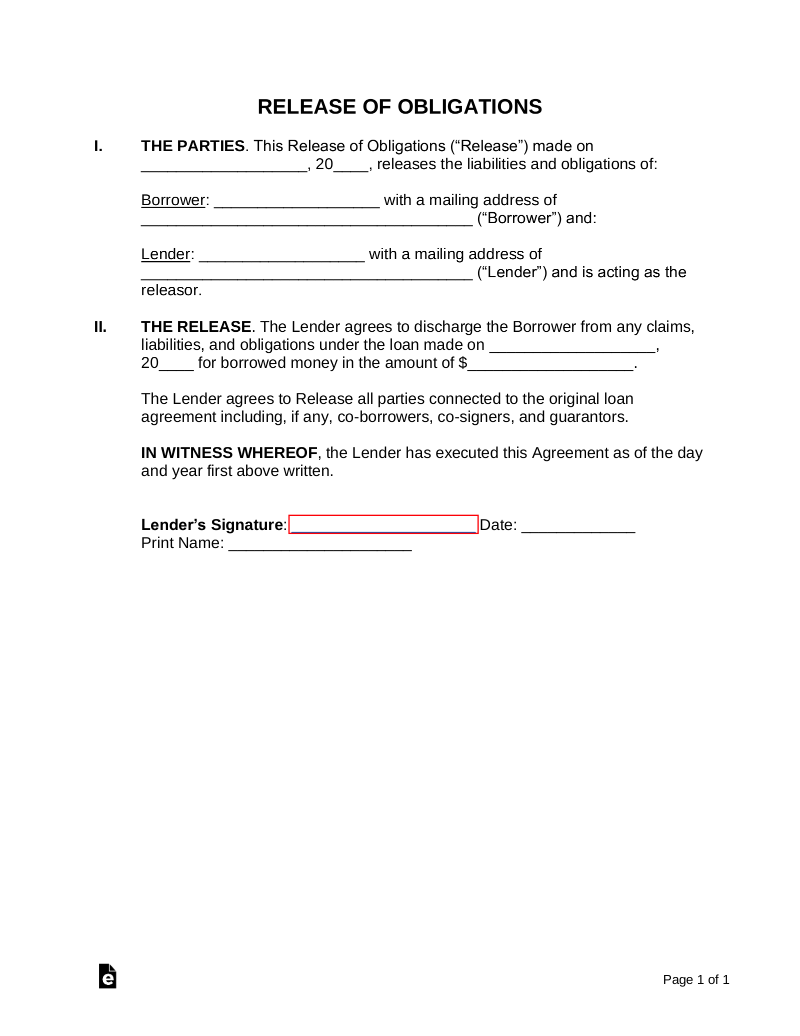 Printable Promissory Note Form Free