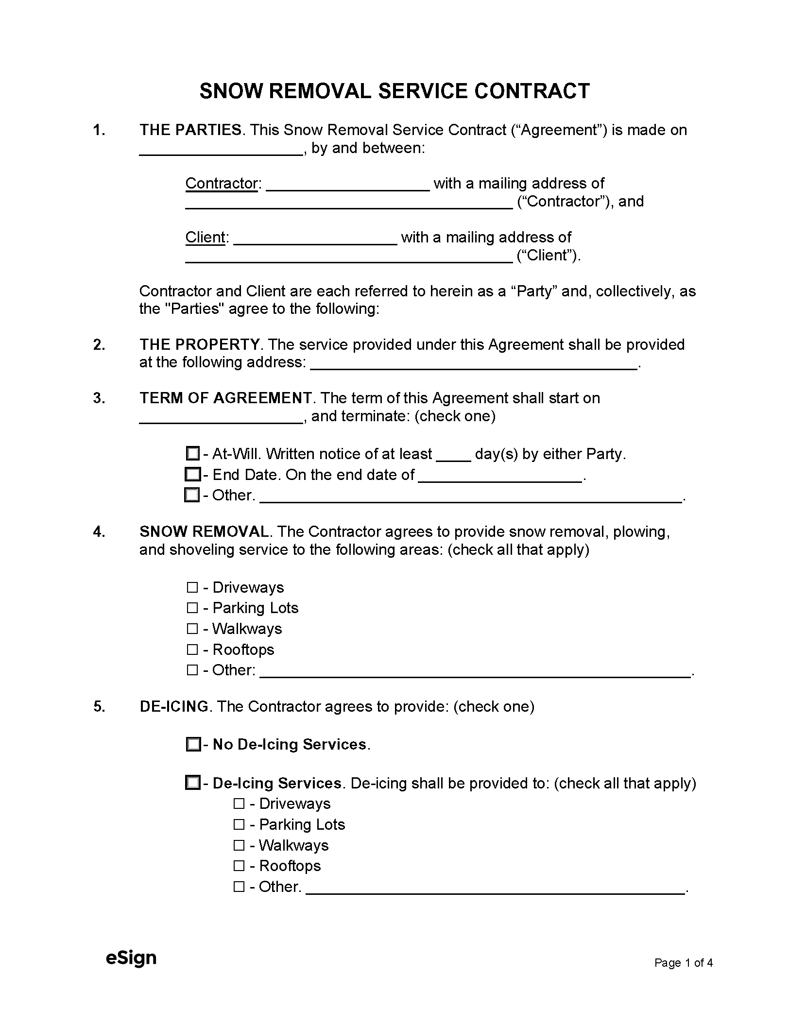 Free Service Contract Templates 20 PDF Word