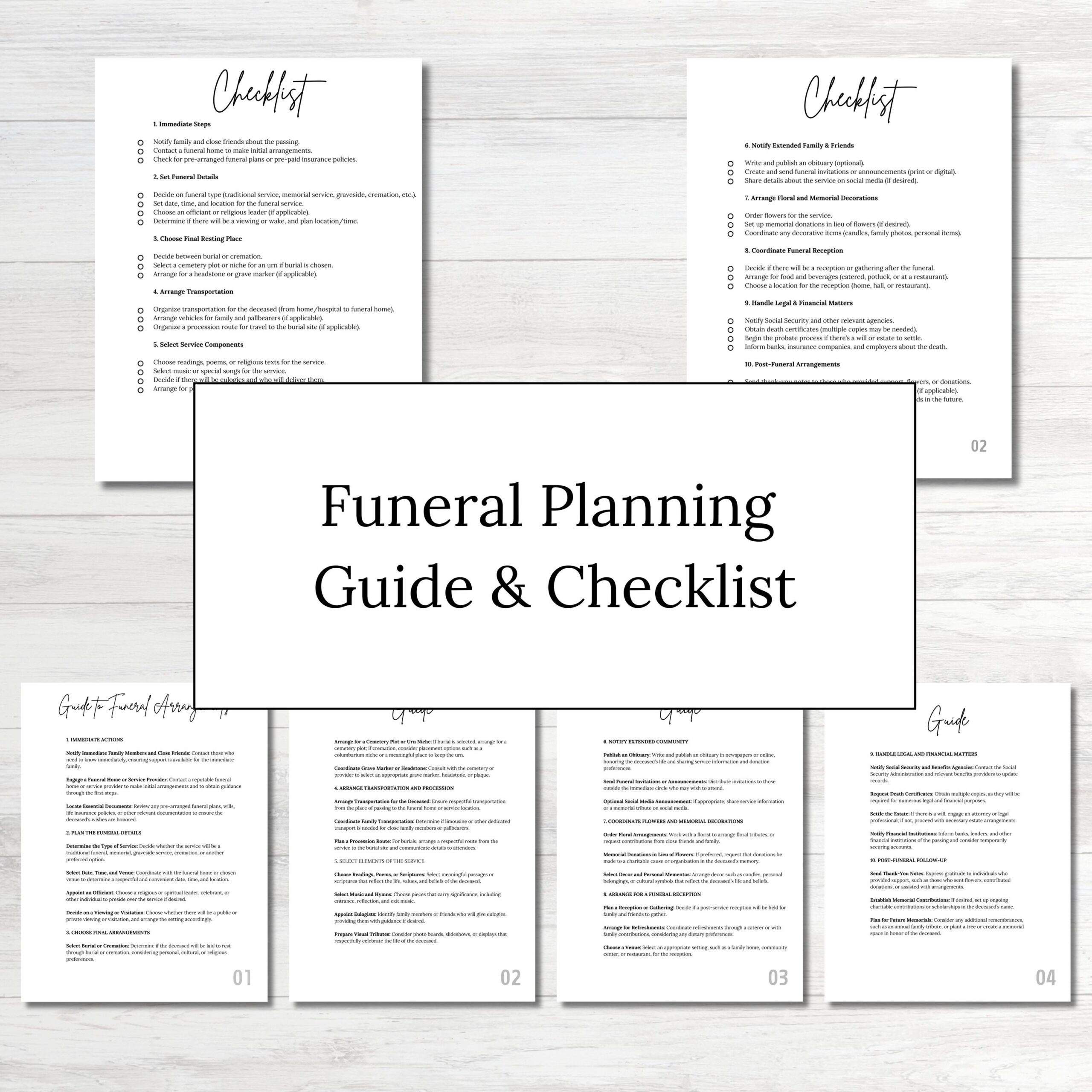 Free Printable Funeral Planning Declaration Form
