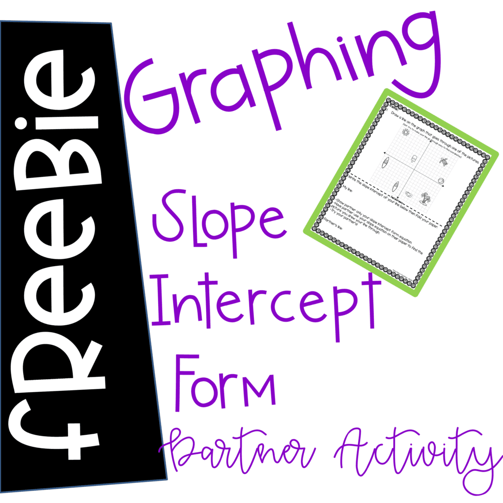 Graphing Slope Intercept Form Activities Anna Kelly Creations