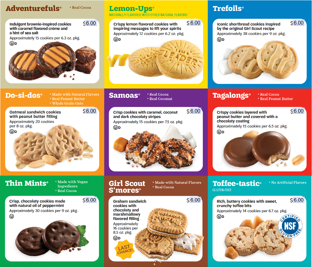 Girl Scout Cookie Order Form 2025 Printable Free