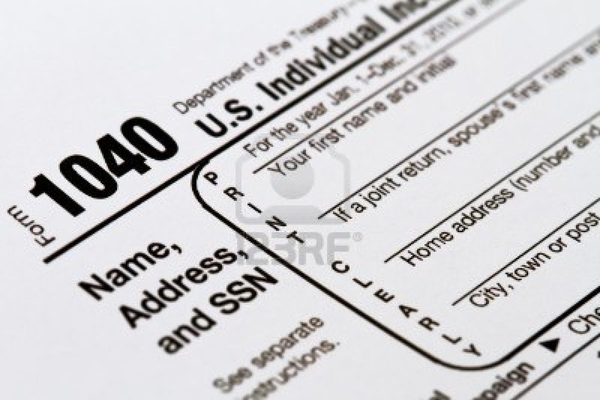 IRS 1040 tax form Robbie Bach