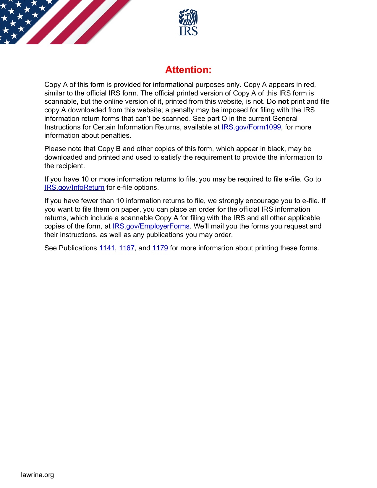 Free Irs Form 1099 Printable