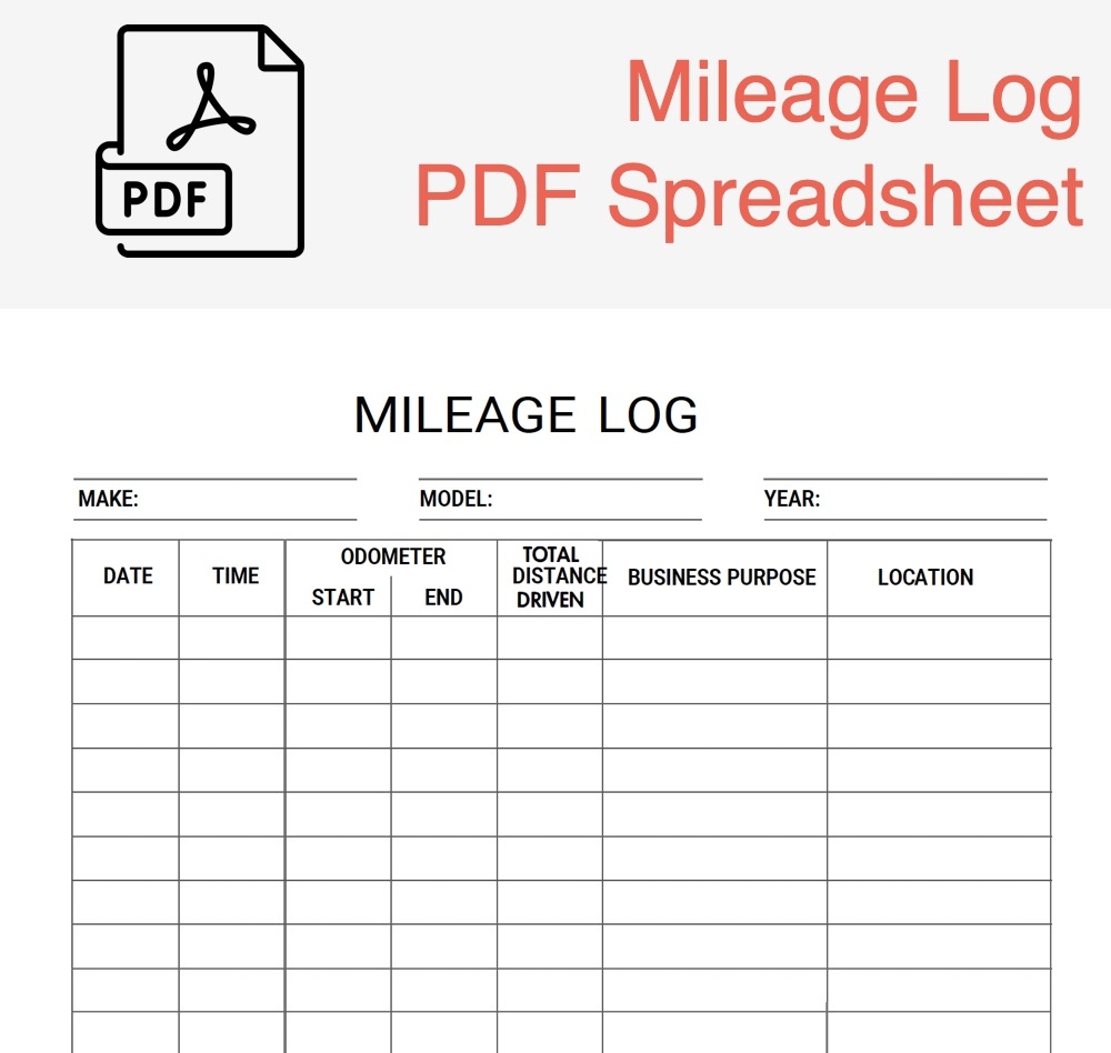 Free Printable Milage Form