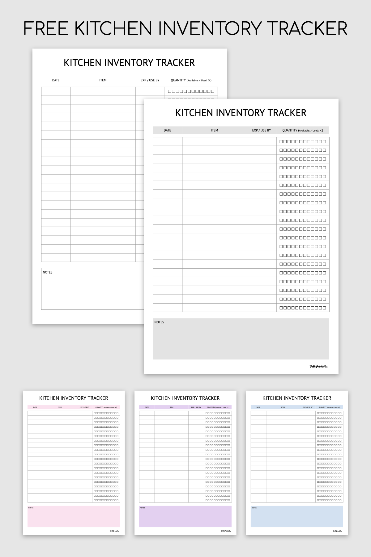 Free Printable Inventory Tracking Form