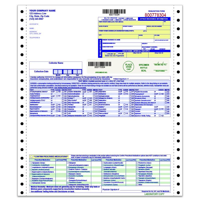 Laboratory Requisition Form Custom Printed DesignsnPrint