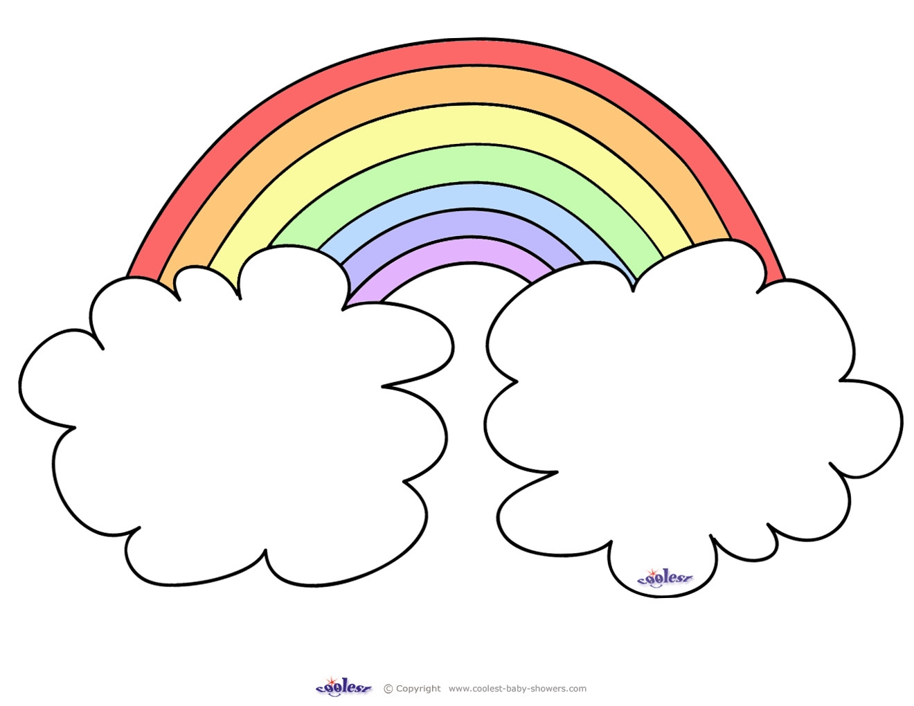 Blank Rainbow Color Form Free Printable