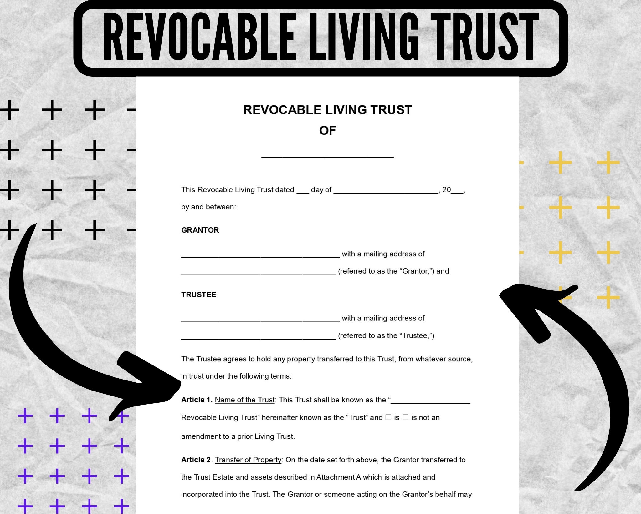 Living Revocable Trust Free Printable Form