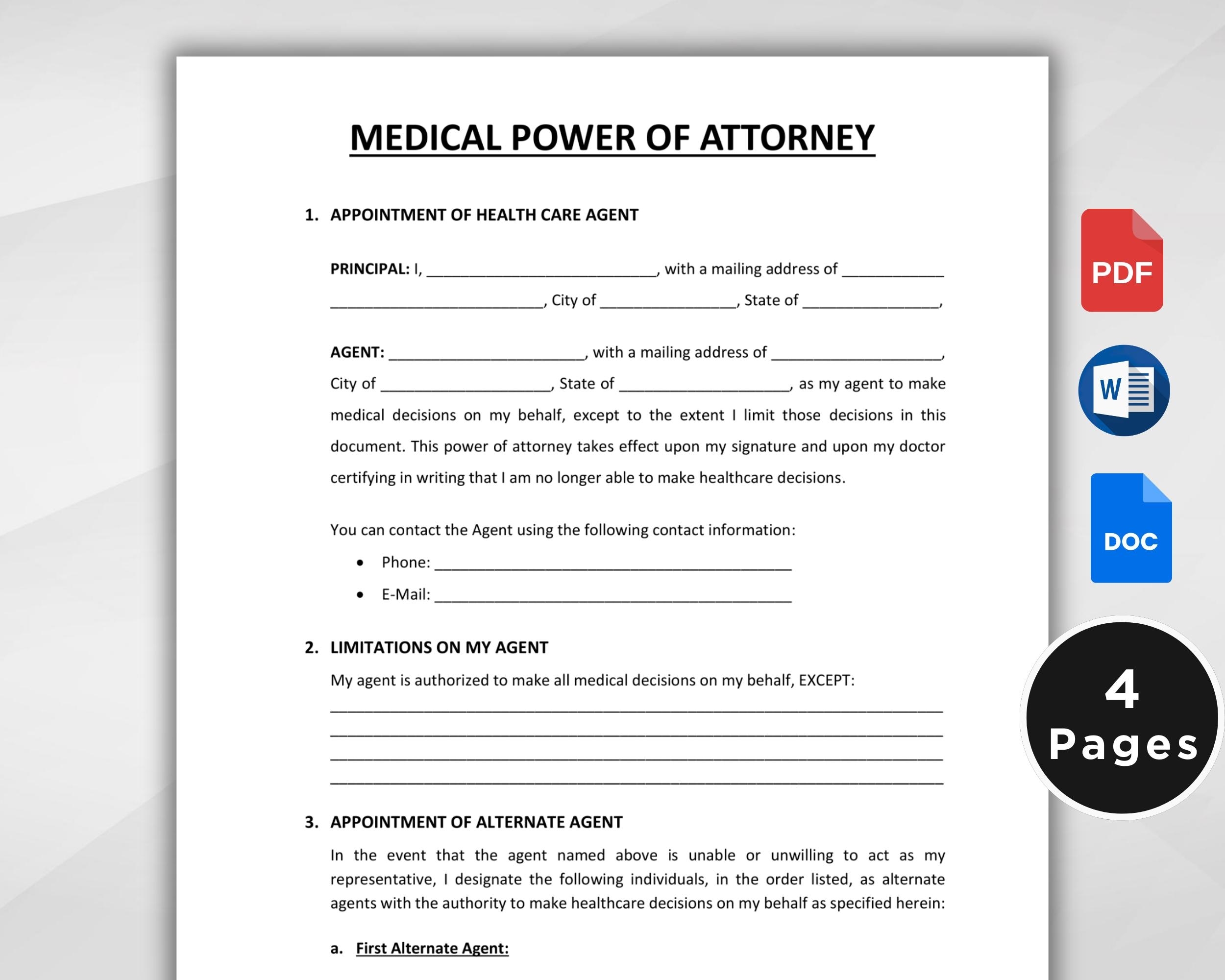 Free Printable Out Of Power Of Attorney Form