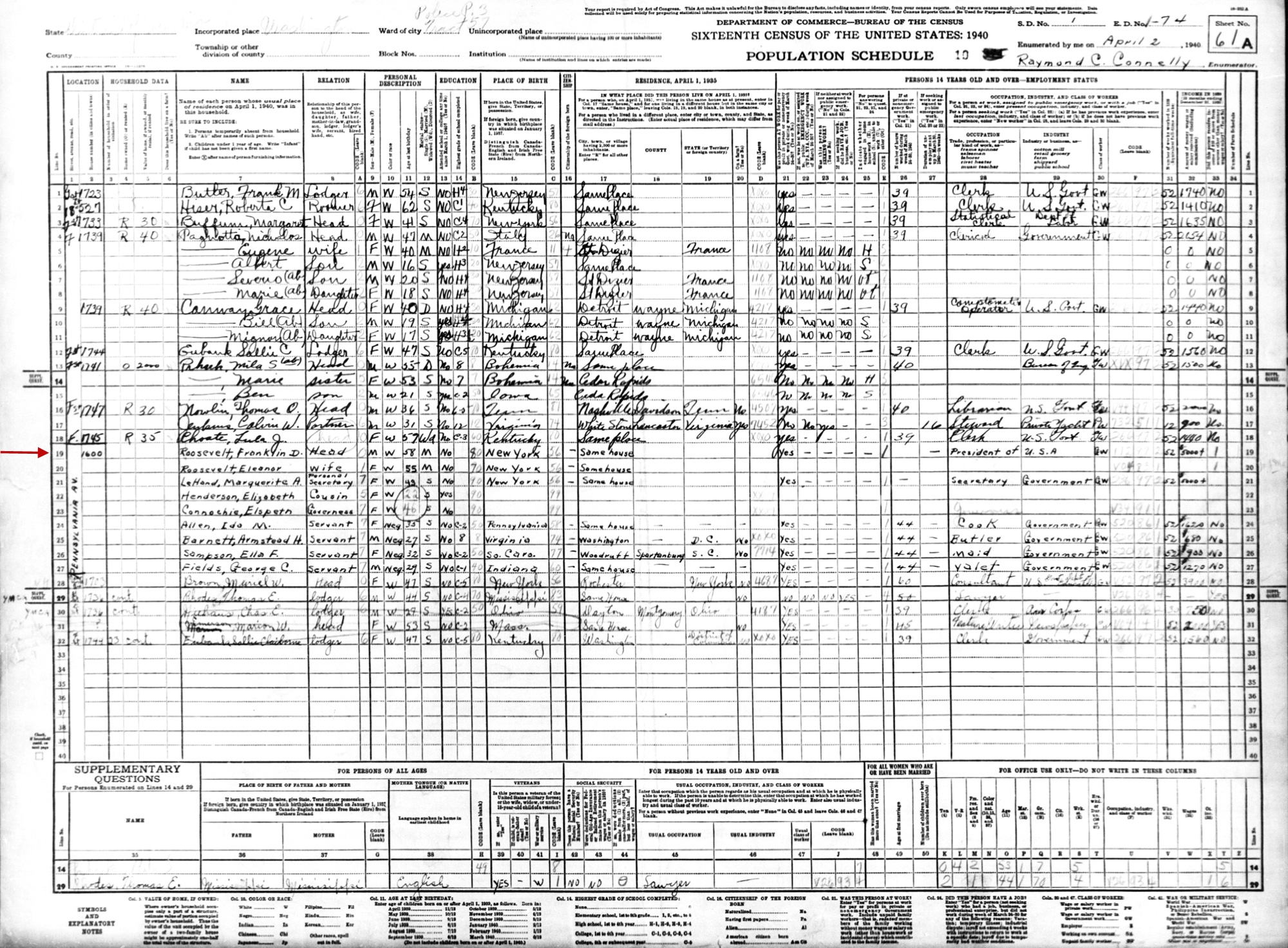 National Archives Releases 1940 Census National Archives