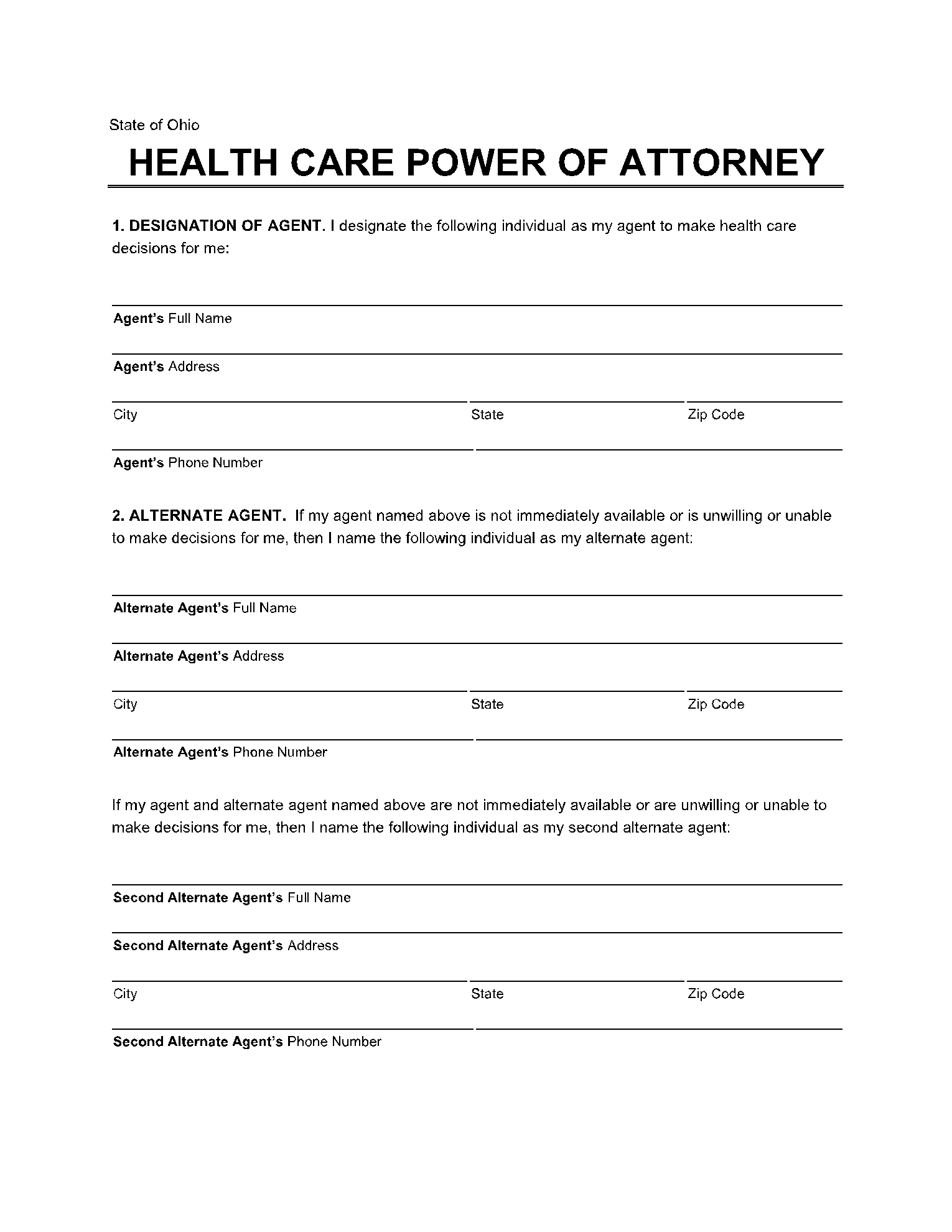 Free Printable Ohio Dnr Form
