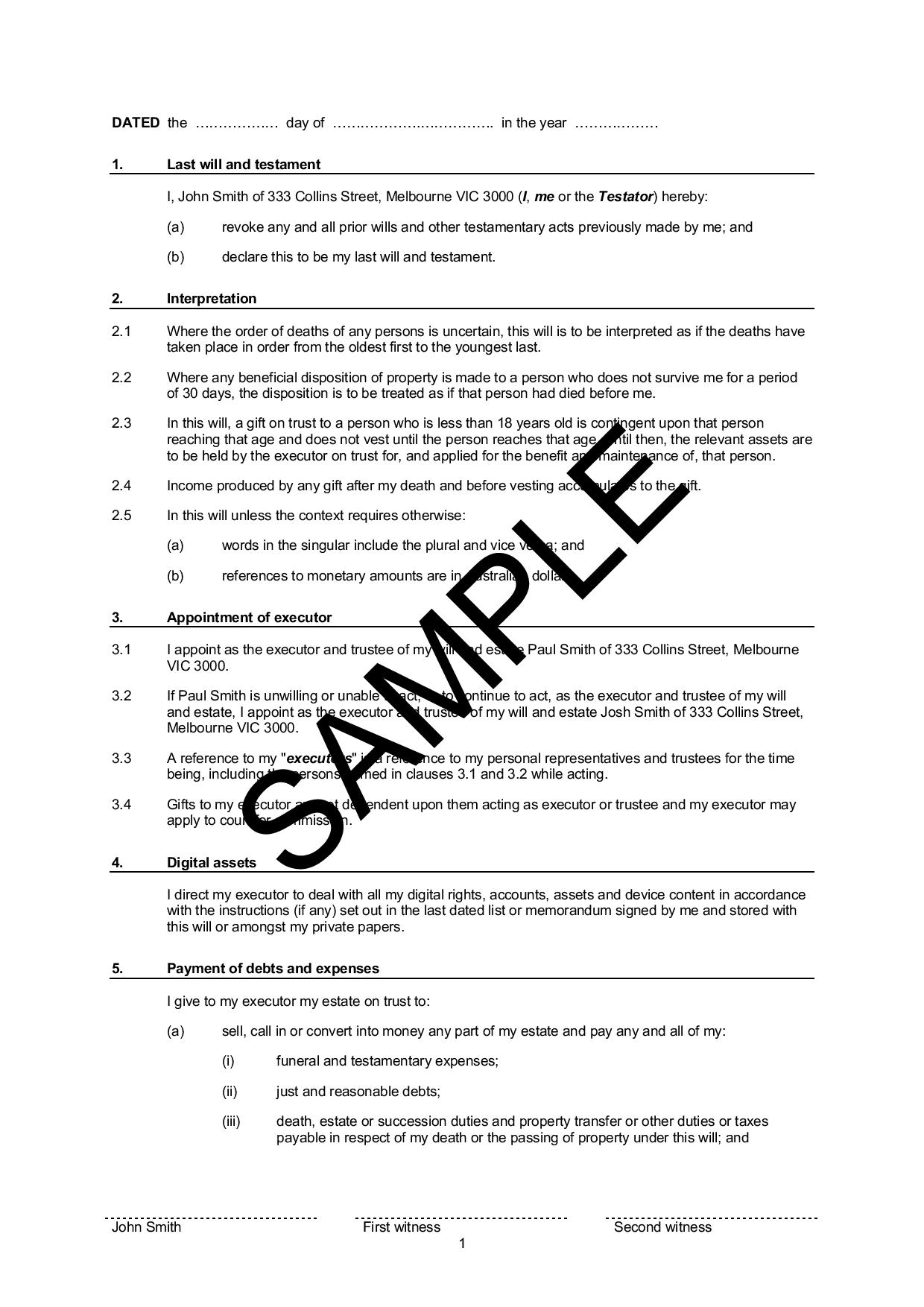 Online Will Boost Legal Templates