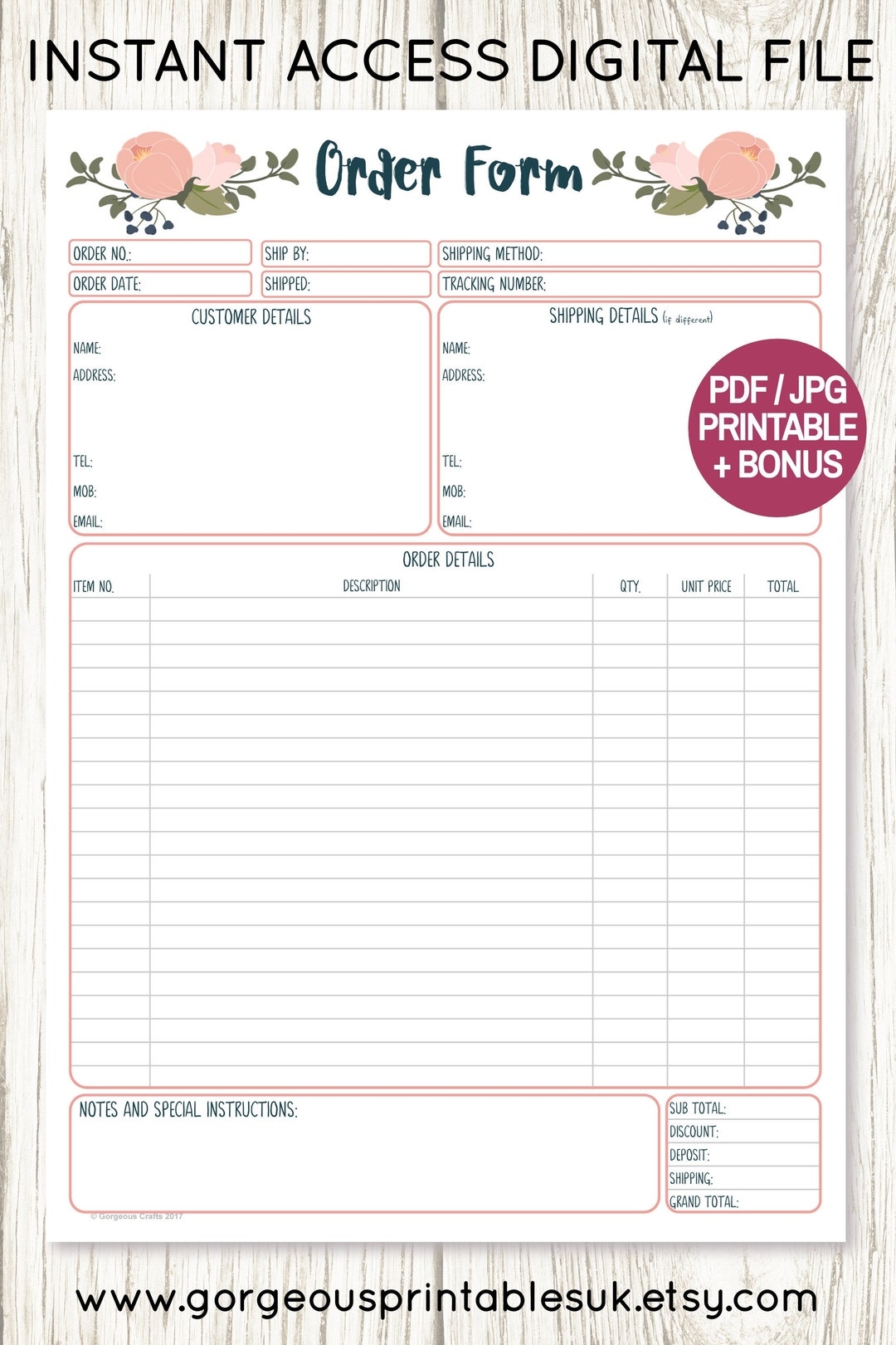 Free Printable Business Forms For All Businesses