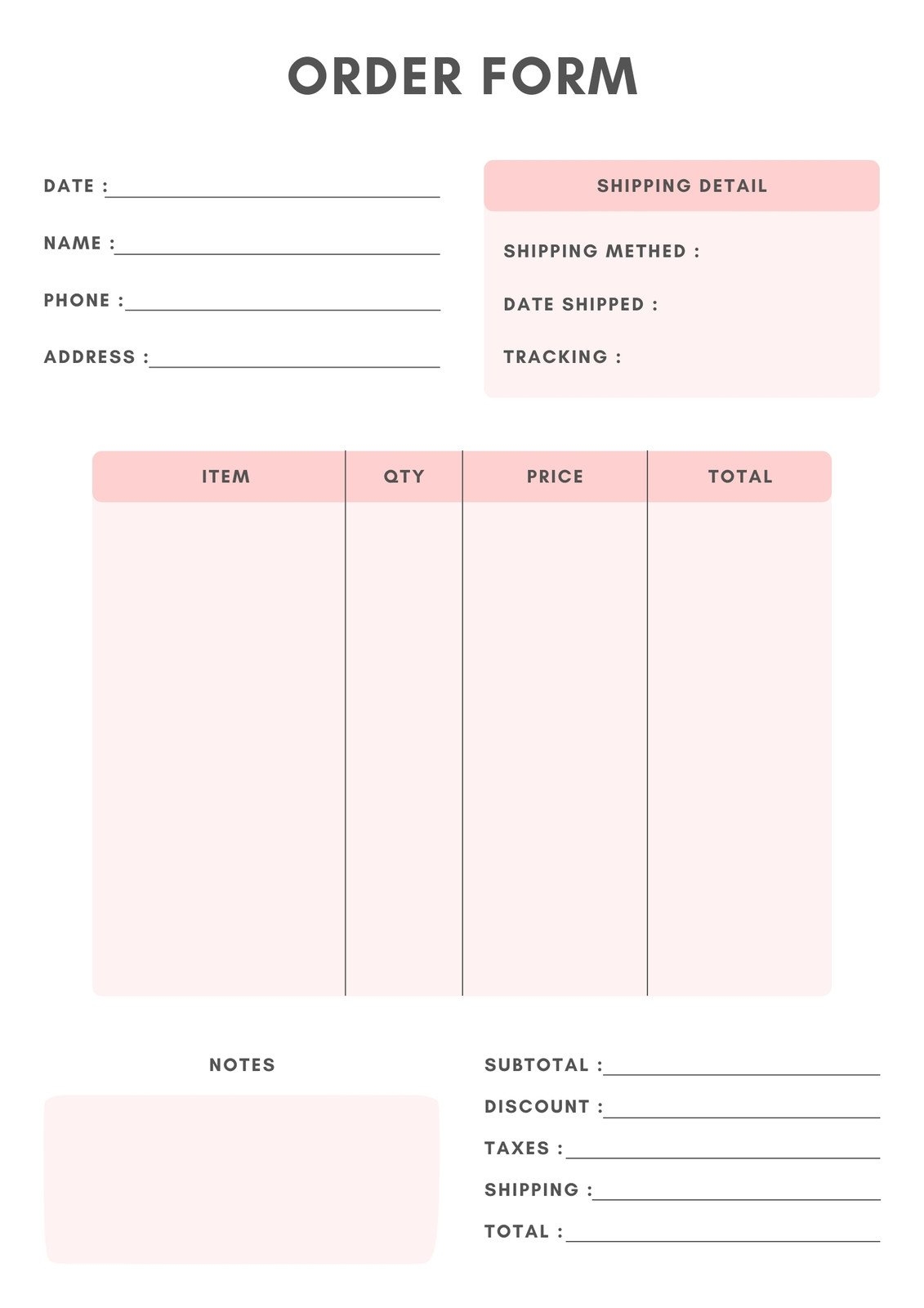 Page 3 Free Form Document Templates To Customize And Print Canva