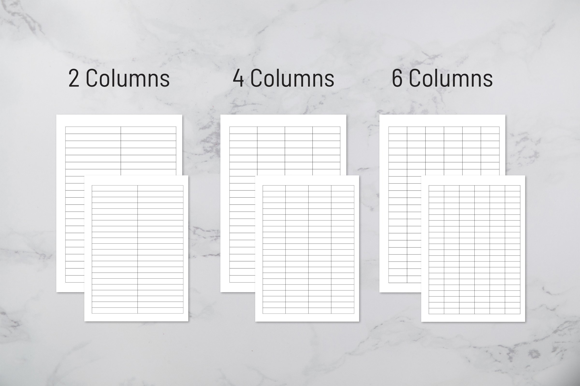 Free Printable Forms With Columns