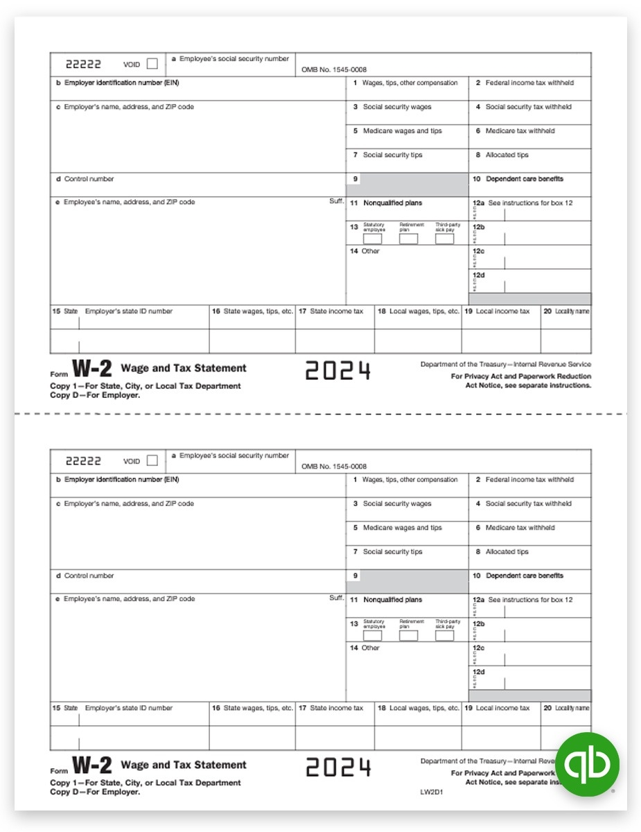 W2 Form Printable Free