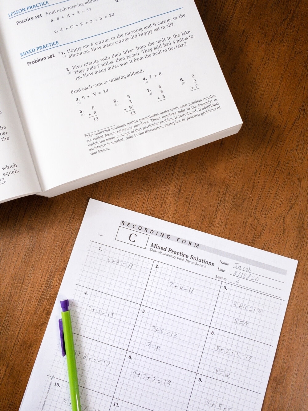 Saxon Math 5 4 Easy Quick Start Guide Homeschool Pickle