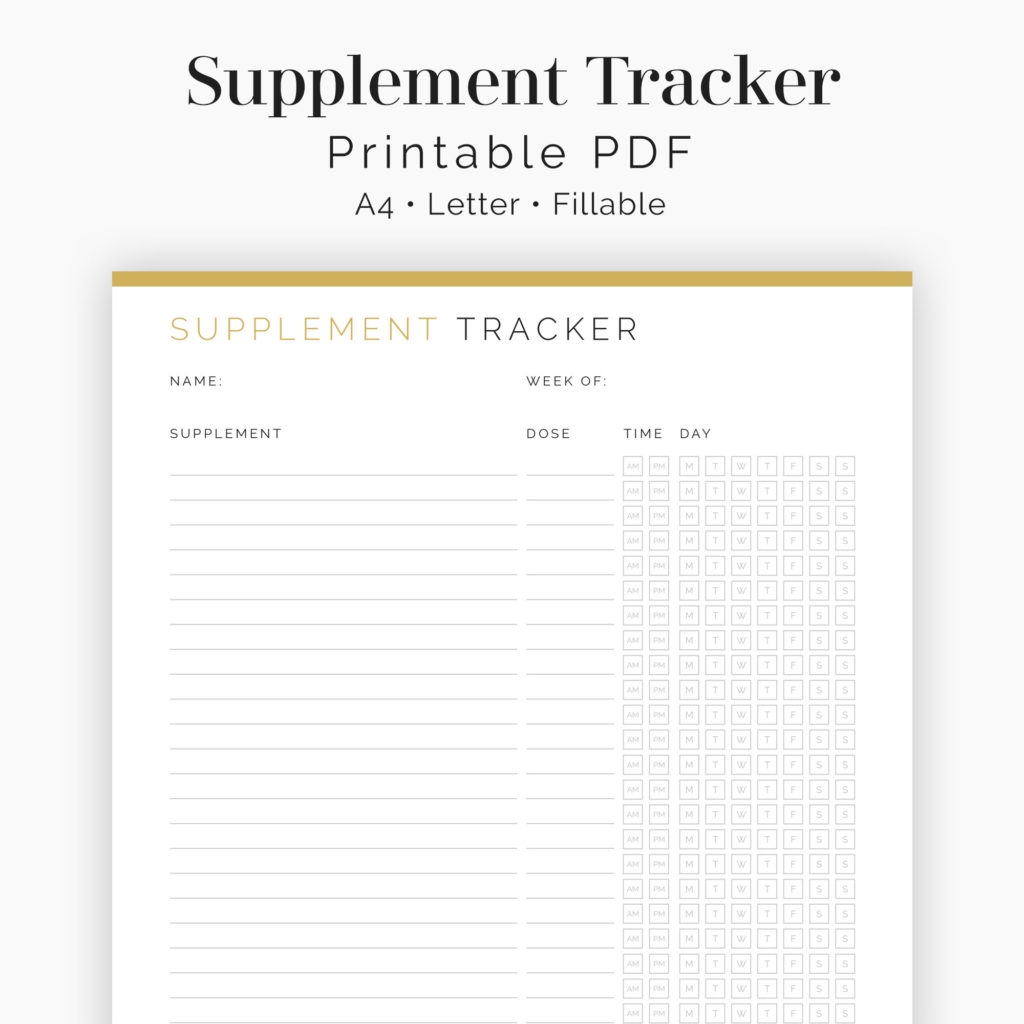 Free Printable Supplement Request Form