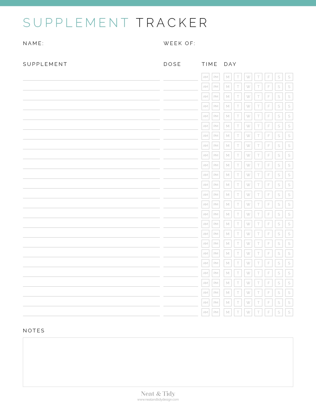 Supplement Tracker