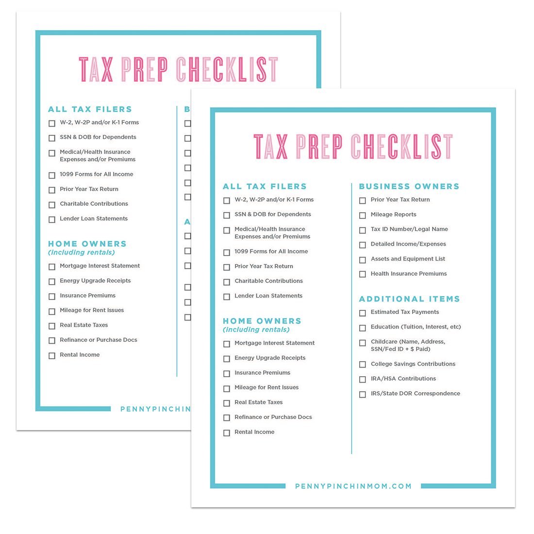 Free Printable Tax Forms